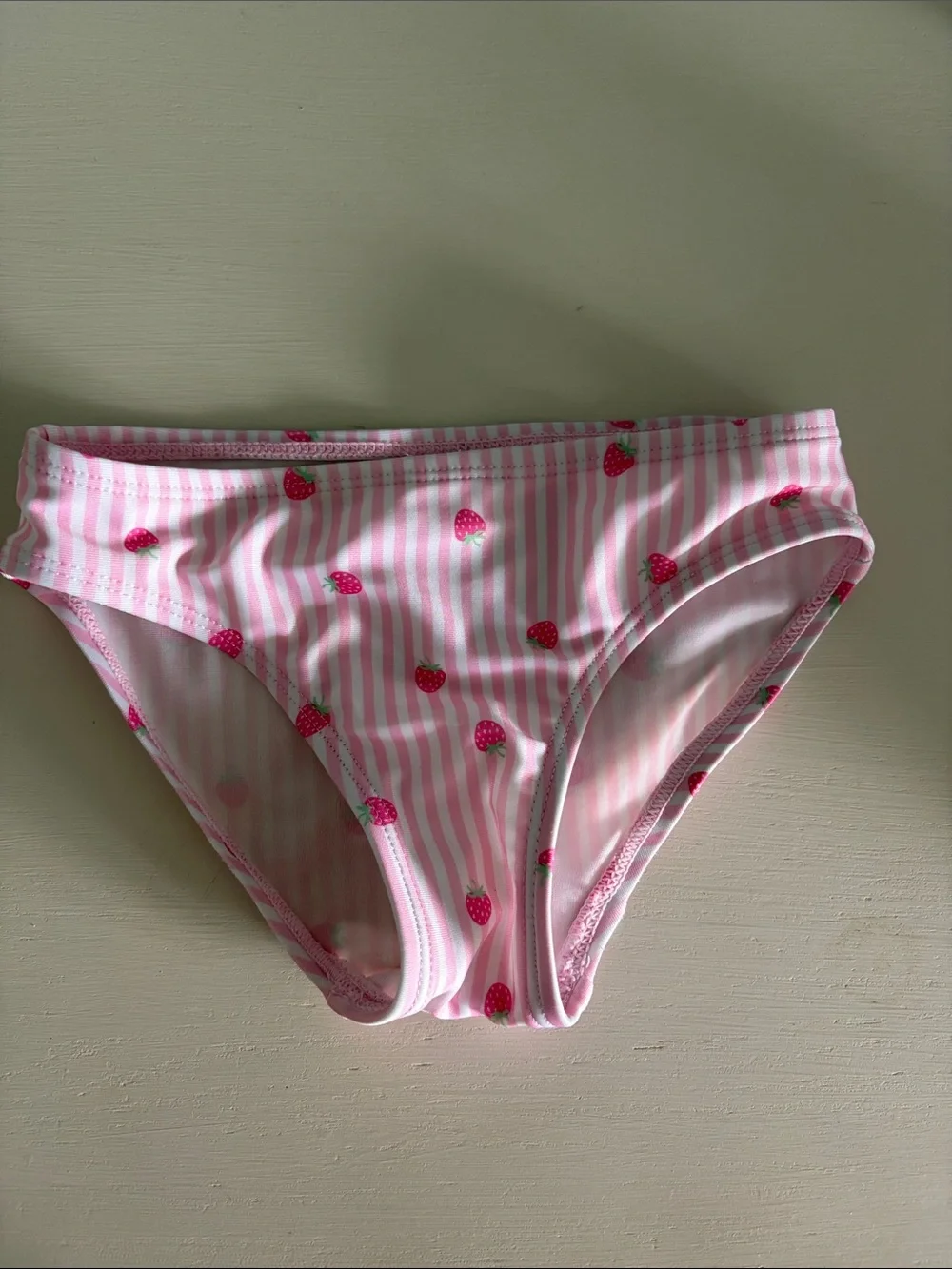 Mia & Miles | Pink Strawberry Ruffle Two-Piece Swim Set